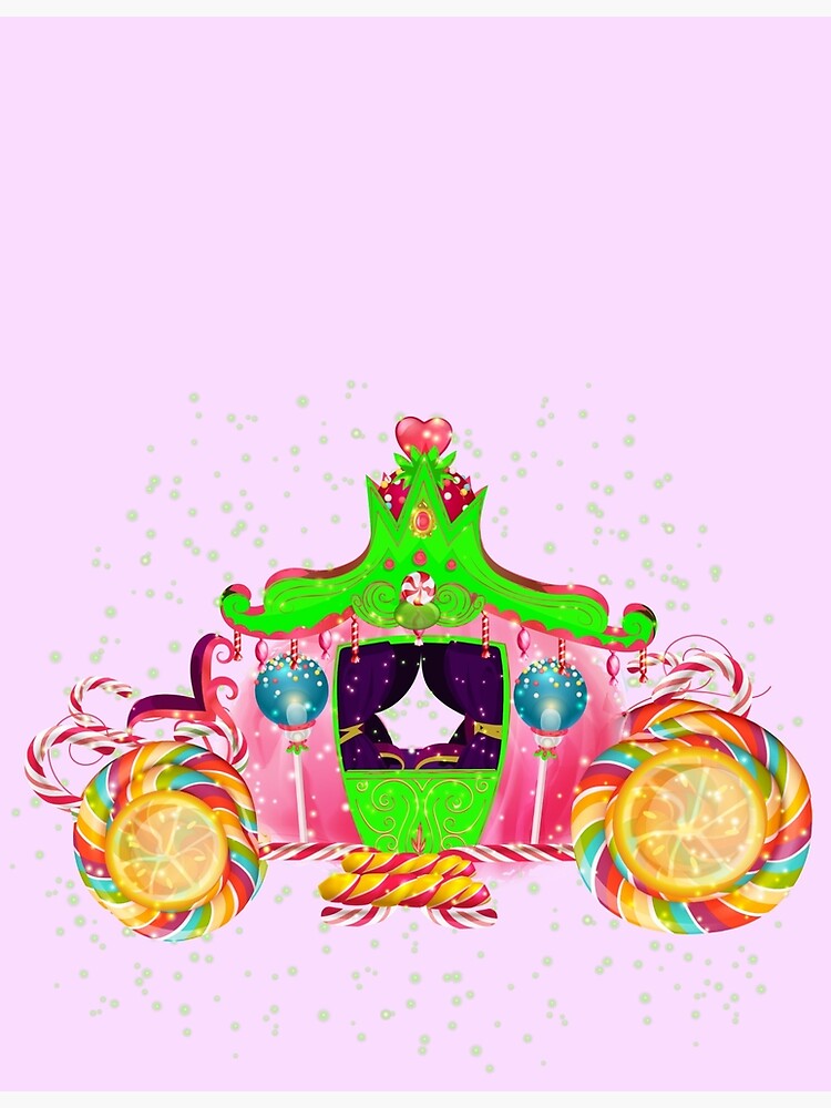 Thumbnail 7 of 7, Framed Art Print, Gigi’s Magical Candy Carriage™ designed and sold by TeelieTurner.