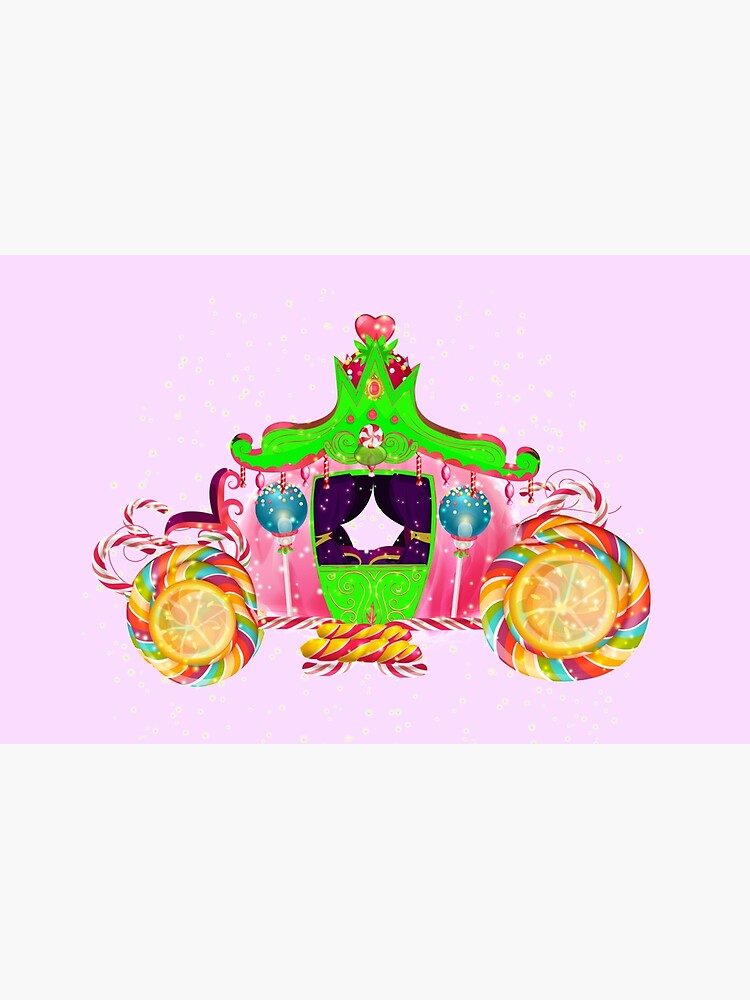 Thumbnail 4 of 4, Zipper Pouch, Gigi’s Magical Candy Carriage™ designed and sold by TeelieTurner.