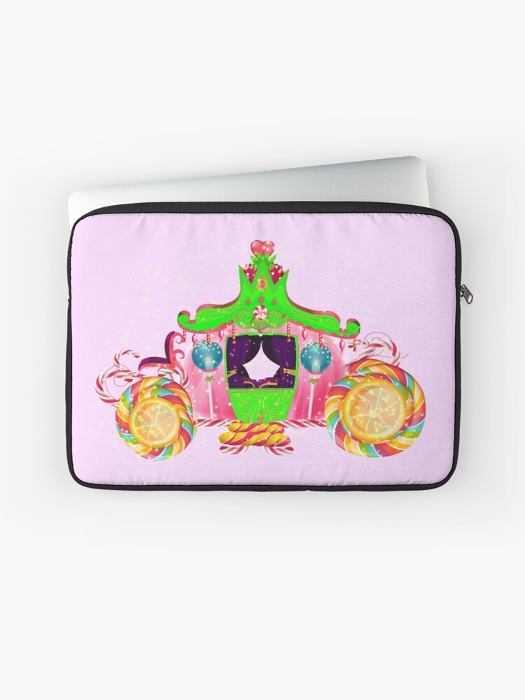 Thumbnail 1 of 2, Laptop Sleeve, Gigi’s Magical Candy Carriage™ designed and sold by TeelieTurner.
