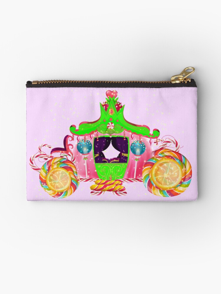 Thumbnail 1 of 4, Zipper Pouch, Gigi’s Magical Candy Carriage™ designed and sold by TeelieTurner.