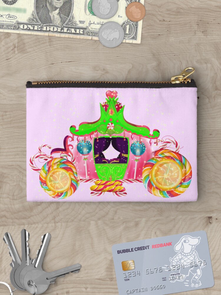Thumbnail 3 of 4, Zipper Pouch, Gigi’s Magical Candy Carriage™ designed and sold by TeelieTurner.