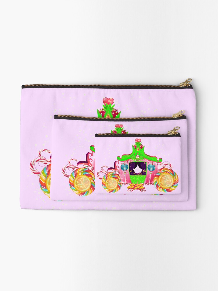 Thumbnail 2 of 4, Zipper Pouch, Gigi’s Magical Candy Carriage™ designed and sold by TeelieTurner.