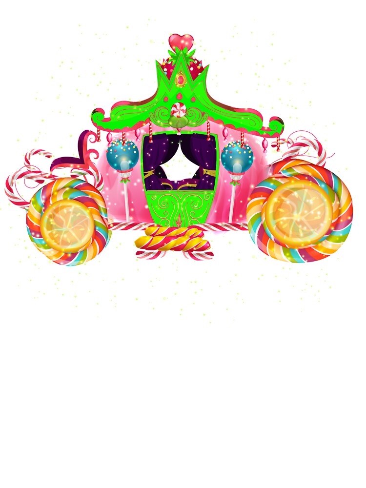 Thumbnail 2 of 2, Kids T-Shirt, Gigi’s Magical Candy Carriage™ designed and sold by TeelieTurner.