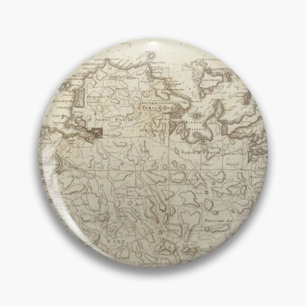 Item preview, Old Antigua Map (1775) Vintage Waladli Island Atlas designed and sold by BravuraMedia.