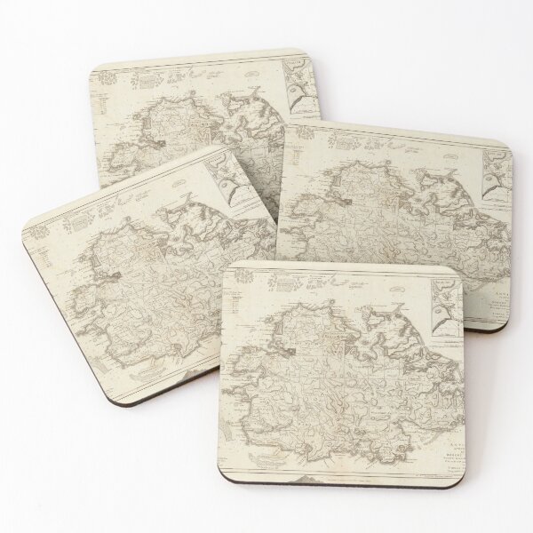 Item preview, Old Antigua Map (1775) Vintage Waladli Island Atlas designed and sold by BravuraMedia.