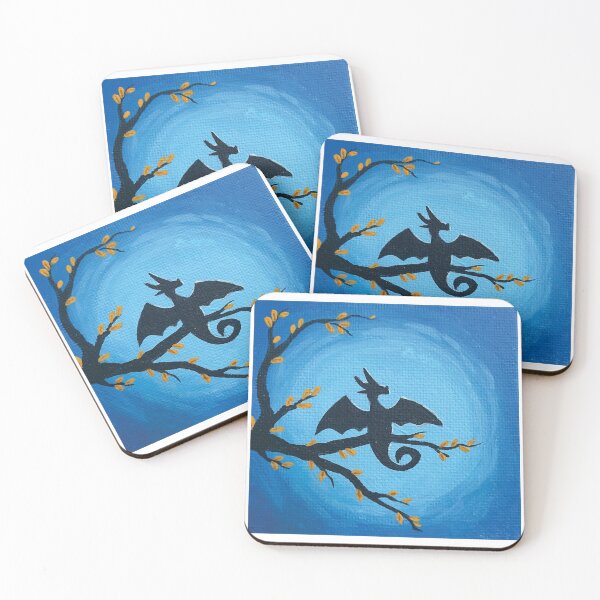 Item preview, Dragon Moon Silhouette designed and sold by Platinumfrog.
