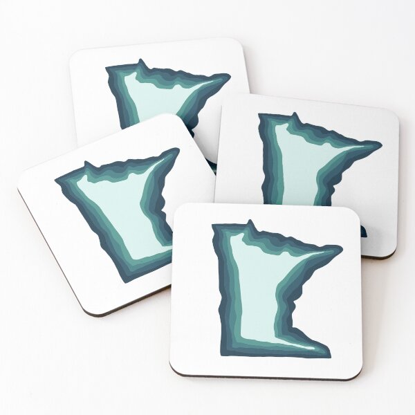 Item preview, Blue Green Teal Minnesota designed and sold by hopecope.