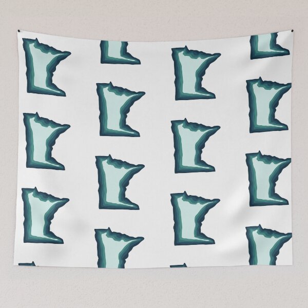 Item preview, Blue Green Teal Minnesota designed and sold by hopecope.