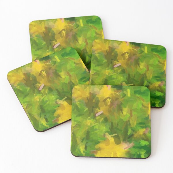 Item preview, Flower Brush Strokes, Yellow, and Green designed and sold by LisaMPierce1990.