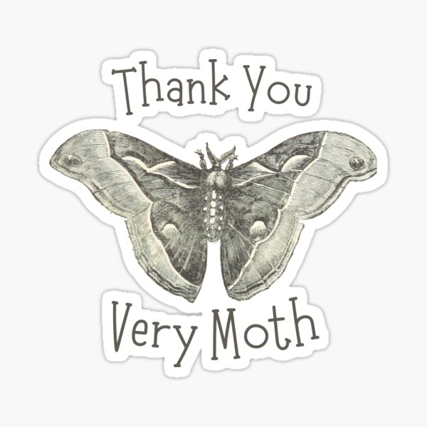 King moth Sticker for Sale by Morganicz