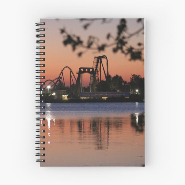Item preview, Sunset Silhouette Rollercoaster Reflections designed and sold by MarkGoughImages.