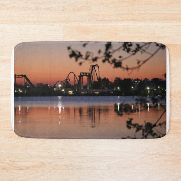 Item preview, Sunset Silhouette Rollercoaster Reflections designed and sold by MarkGoughImages.