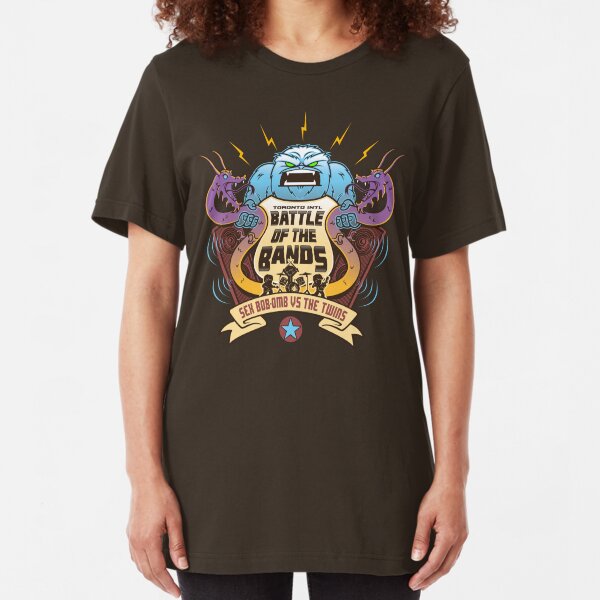Sex Bob-Omb VS The Twins Slim Fit T-Shirt
