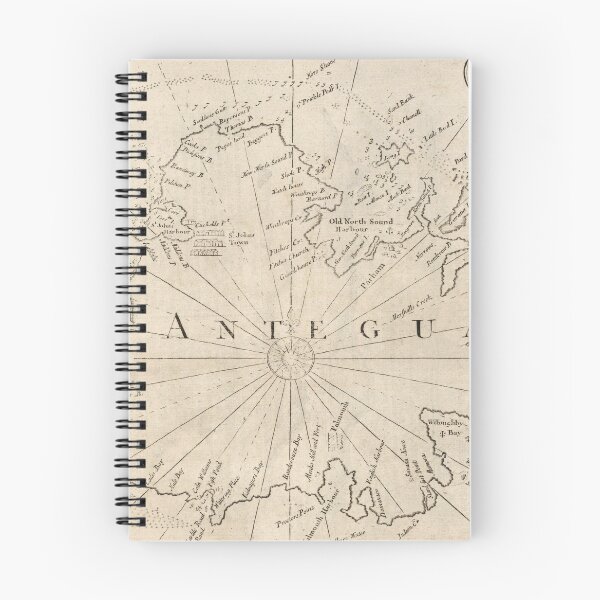 Item preview, Old Antigua Map (1794) Vintage Waladli Island Atlas designed and sold by BravuraMedia.