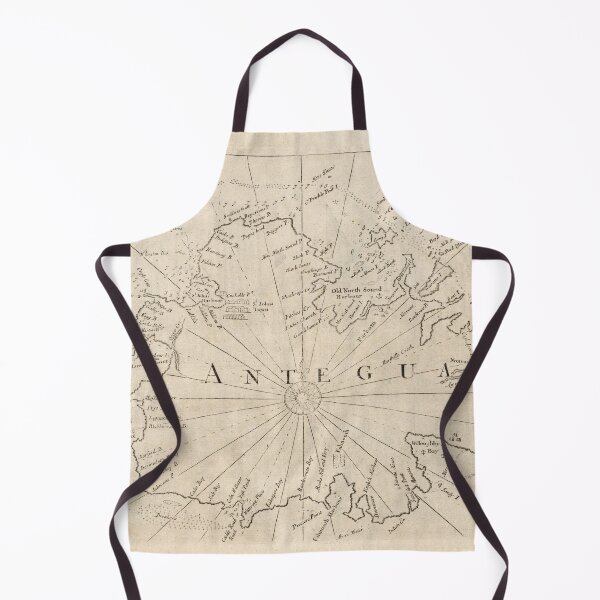 Item preview, Old Antigua Map (1794) Vintage Waladli Island Atlas designed and sold by BravuraMedia.