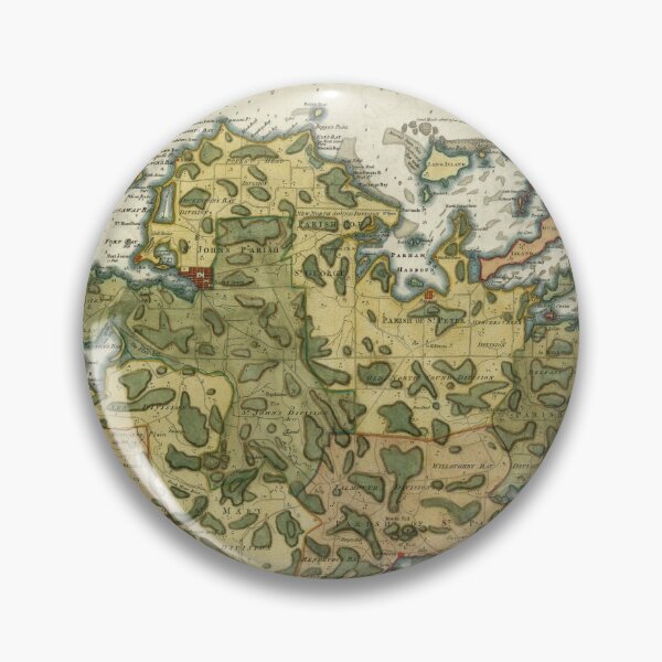 Item preview, Old Antigua Map (1794) Vintage Waladli Island Atlas designed and sold by BravuraMedia.