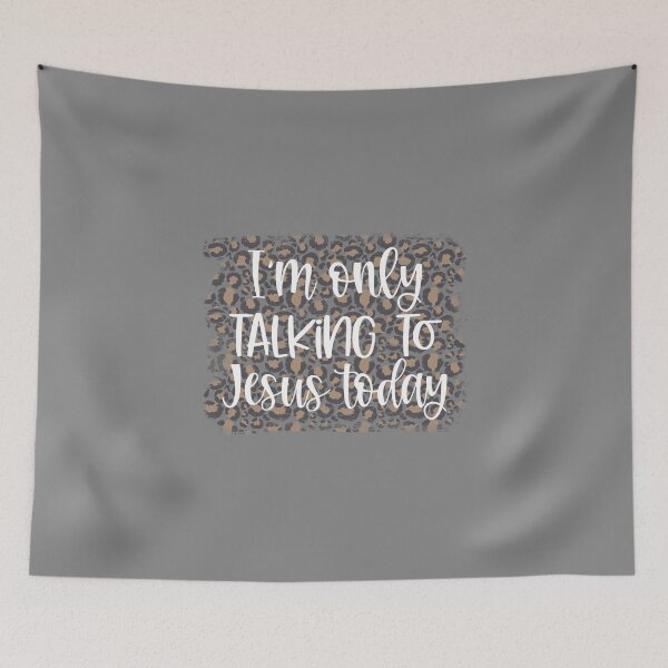 Item preview, I'm only talking to Jesus today, Christian, introvert, gifts for Christians designed and sold by FACELESS MONKEY.