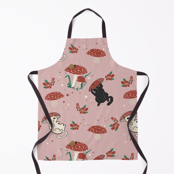 Item preview, Pink- mushrooms, cat, and friends designed and sold by moda-M.