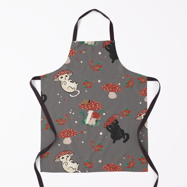 Item preview, Grey- mushrooms, cat, and friends designed and sold by moda-M.