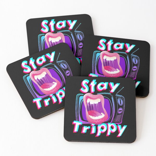 Item preview, Hippie Style - Stay Trippy - Cute Retro Aesthetic - Universal Vibe - Mouth designed and sold by crazycollective.