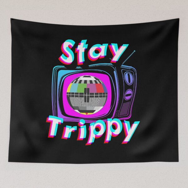 Item preview, Hippie Style - Stay Trippy - Cute Retro Aesthetic - Universal Vibe - Static designed and sold by crazycollective.