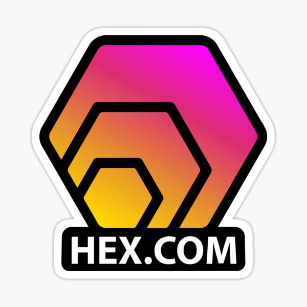 Hex.com - Black Sticker
