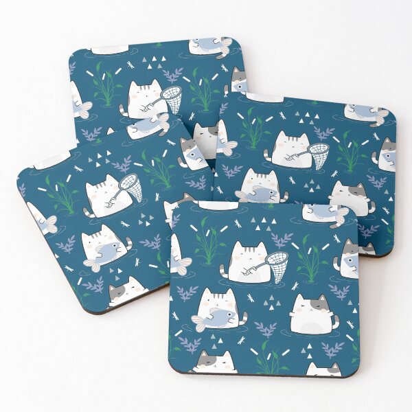 Item preview, Cute Cats Pattern design for apparel and beddings designed and sold by Sunnyhova.