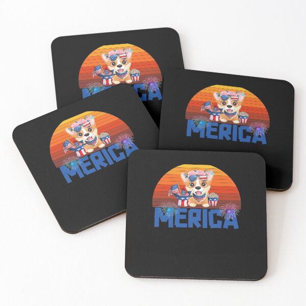 Item preview, Cute Corgi Dog Merica 4th of July designed and sold by RasytaStore.