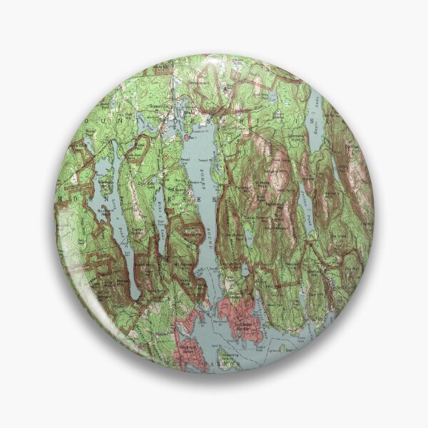 Item preview, Arcadia National Park Map (1972) Vintage Mount Desert Maine Atlas designed and sold by BravuraMedia.