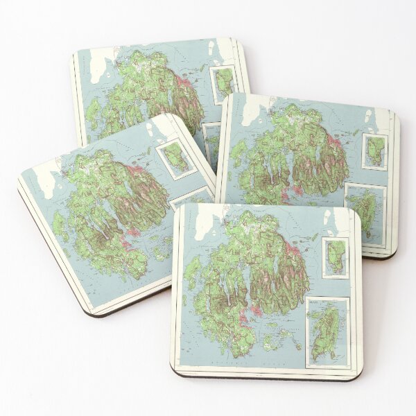 Item preview, Arcadia National Park Map (1972) Vintage Mount Desert Maine Atlas designed and sold by BravuraMedia.