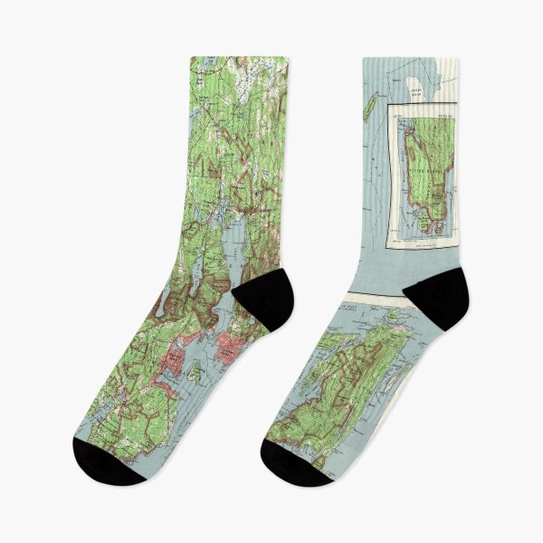 Item preview, Arcadia National Park Map (1972) Vintage Mount Desert Maine Atlas designed and sold by BravuraMedia.