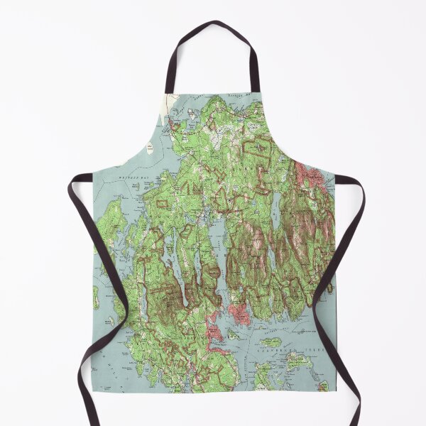 Item preview, Arcadia National Park Map (1972) Vintage Mount Desert Maine Atlas designed and sold by BravuraMedia.