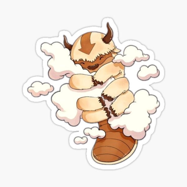 appa hugs the clouds Sticker