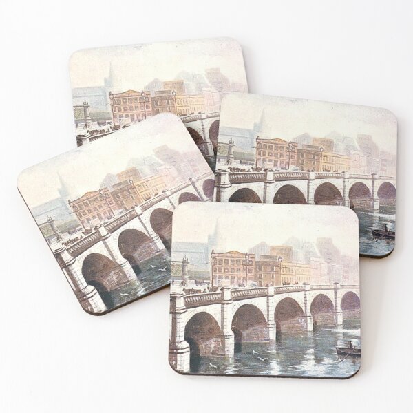 Item preview, Vintage Illustration of Glasgow Bridge, Glasgow, Scotland designed and sold by yourscotland.