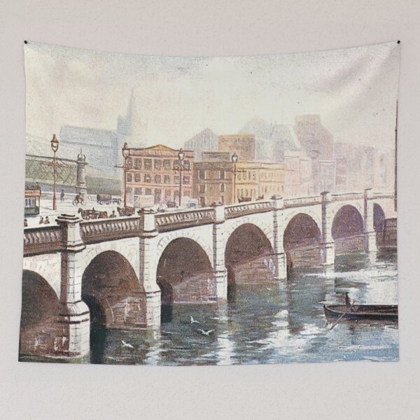 Item preview, Vintage Illustration of Glasgow Bridge, Glasgow, Scotland designed and sold by yourscotland.