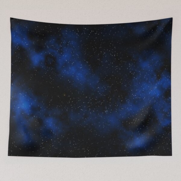 Item preview, Dark velvet Milky way, Aesthetic galaxy, starry space tapestry, trendy home decor art, wall designed and sold by August-E.