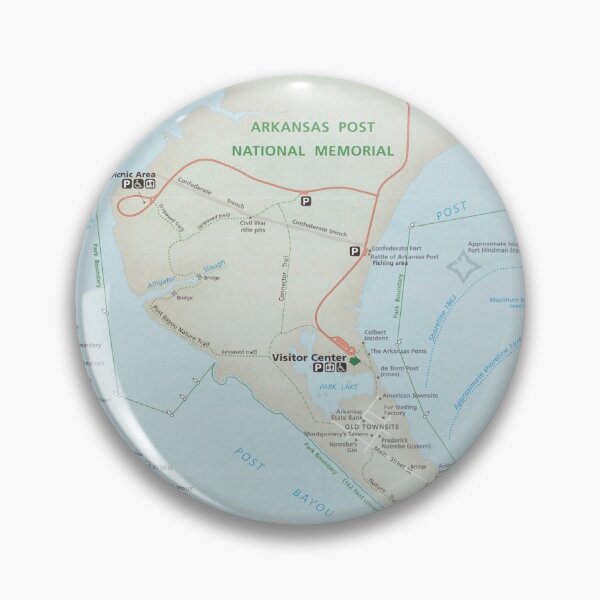 Item preview, Arkansas Post National Memorial Park Map (2006) Henri de Tonti French Trading Post Atlas designed and sold by BravuraMedia.