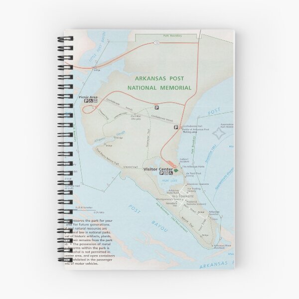 Item preview, Arkansas Post National Memorial Park Map (2006) Henri de Tonti French Trading Post Atlas designed and sold by BravuraMedia.