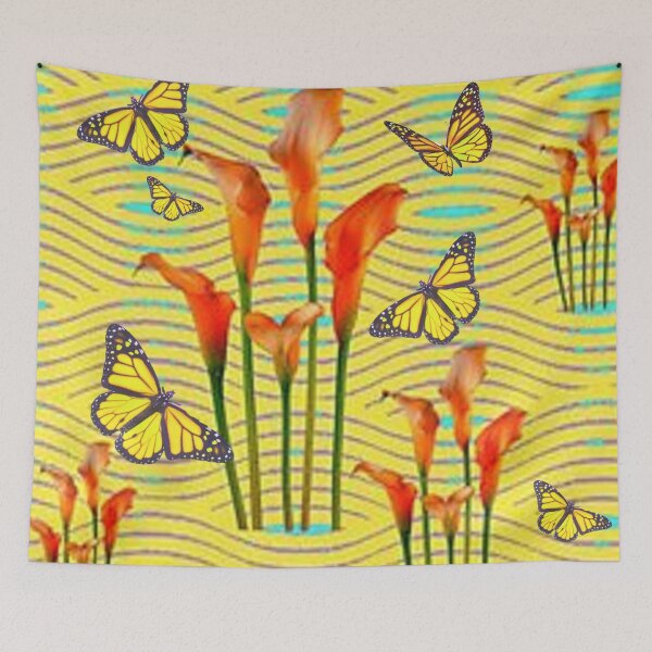 Artikelvorschau, MONARCH GOLDEN CALLA LILIES MUSTER ABSTRAKTE ART entworfen und verkauft von sharlesart.