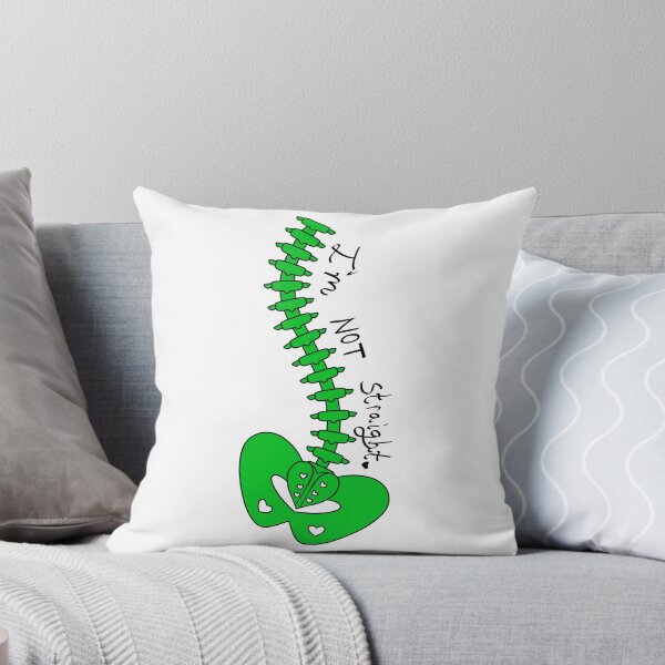 Item preview, Not Straight - Scoliosis Awareness designed and sold by WhiteRabbitZero.