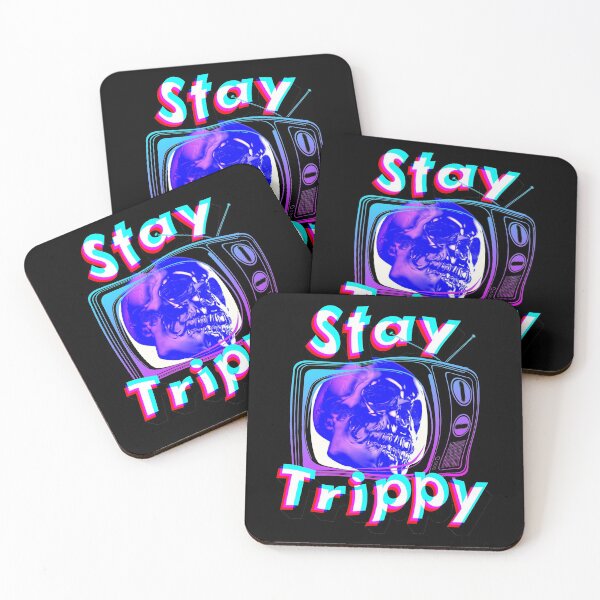 Item preview, Hippie Style - Stay Trippy - Cute Retro Aesthetic - Universal Vibe - Skull designed and sold by crazycollective.