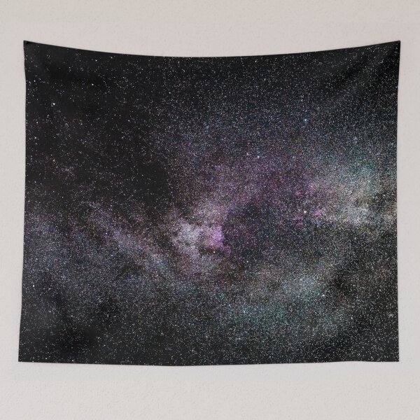 Item preview, Shade of Emerald in dark Galactic space, Milky way, Aesthetic galaxy, starry cosmos tapestry, trendy home decor art, wall designed and sold by August-E.
