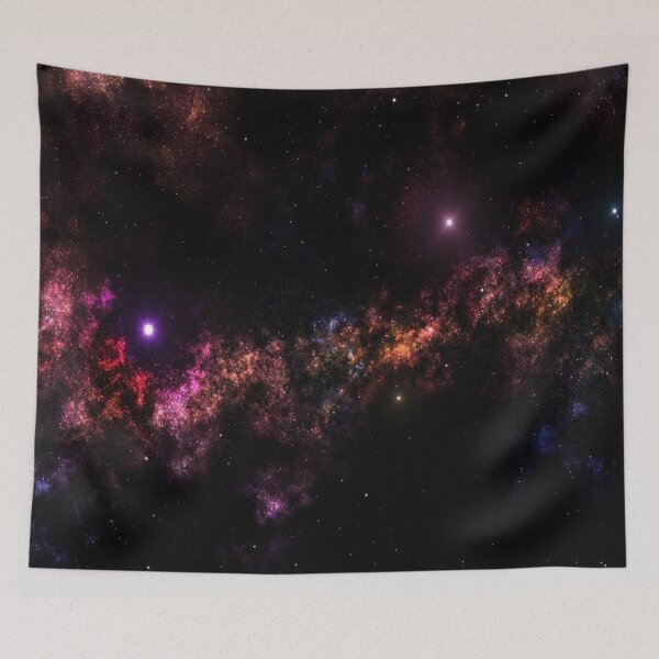 Item preview, Aesthetic cosmos in Galactic space, Milky way, galaxy, starry dark tapestry, trendy home decor art, wall designed and sold by August-E.