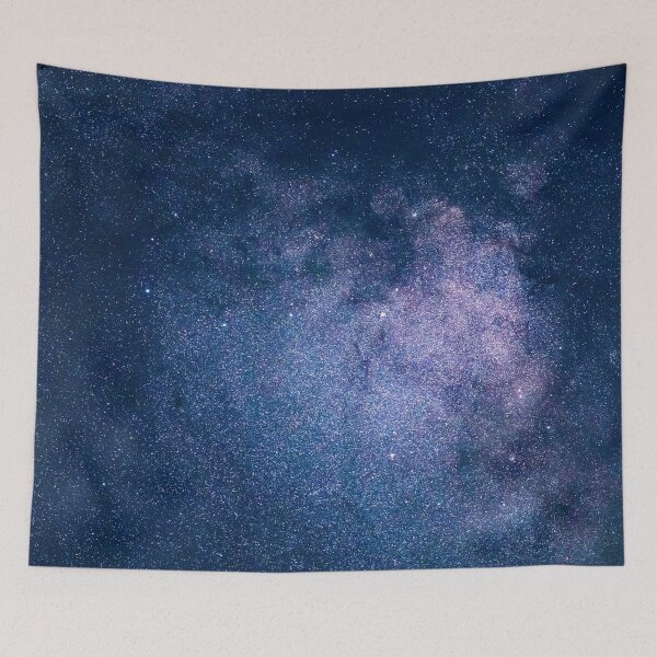 Item preview, Velvet Blue Milky Way, Aesthetic cosmos, shiny galaxy, starry dark tapestry, trendy home decor art, wall designed and sold by August-E.