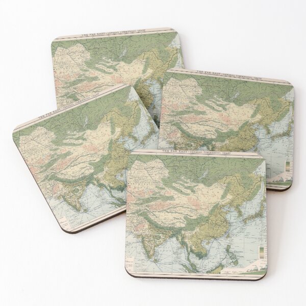 Item preview, Old Asia Commercial Shipping Routes Map (1907) Vintage Eastern Hemisphere Ports Chart designed and sold by BravuraMedia.