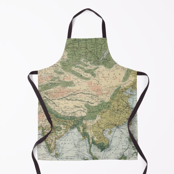 Item preview, Old Asia Commercial Shipping Routes Map (1907) Vintage Eastern Hemisphere Ports Chart designed and sold by BravuraMedia.