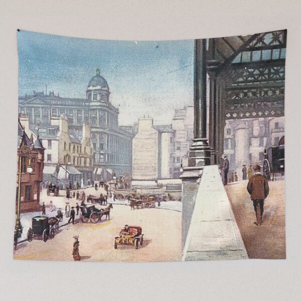 Item preview, Vintage Illustration of Subway Station, St. Enoch Square, Glasgow designed and sold by yourscotland.