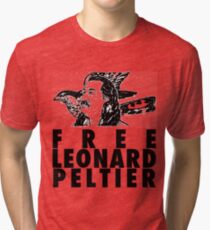 Free Leonard Peltier Tri-blend T-Shirt