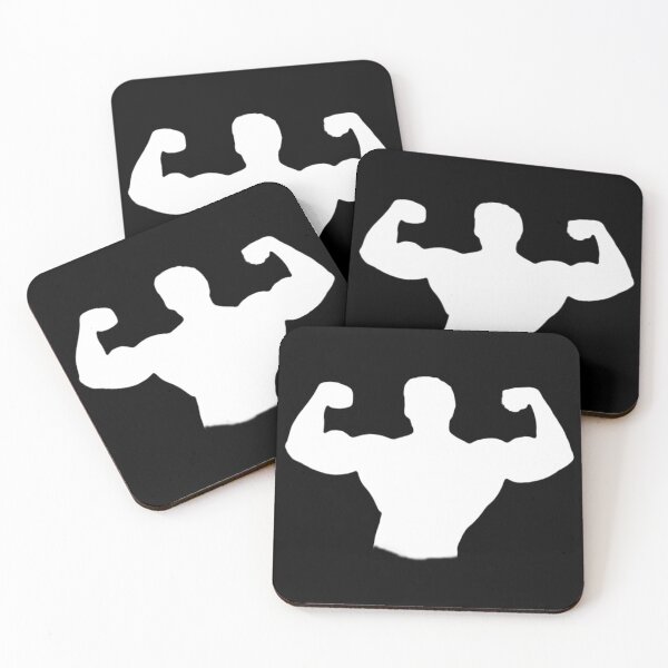 Item preview, ARNOLD SCHWARZENEGGER WHITE SILHOUETTE DOUBLE BICEPS POSE ► ICONIC // BODYBUILDING // WORKOUT designed and sold by MORE-THE-BRAND.