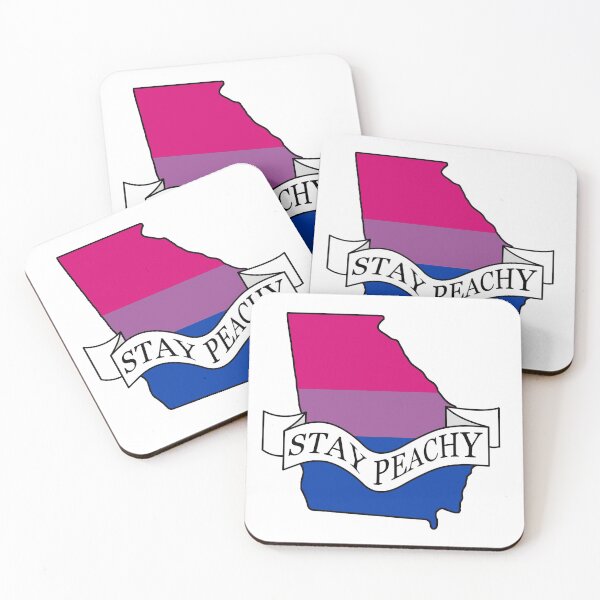 Item preview, Stay Peachy Georgia Bisexual Pride designed and sold by BiPlusGeorgia.